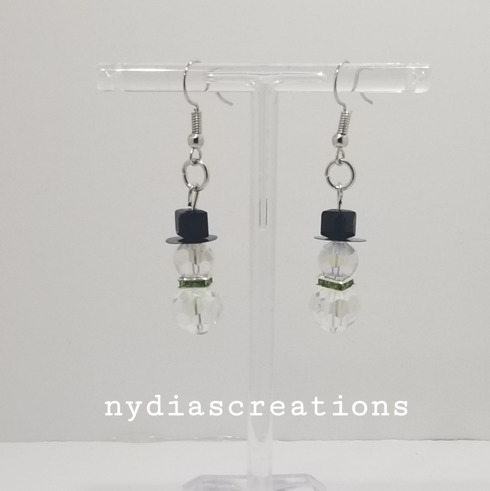 Snowman earrings